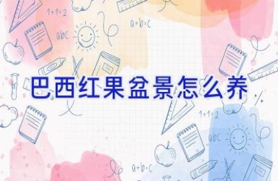 巴西红果盆景怎么养