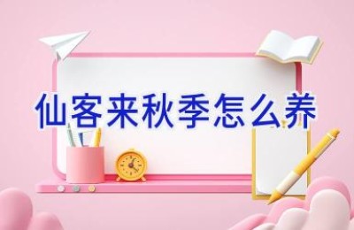 仙客来秋季怎么养