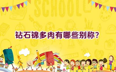 钻石锦多肉有哪些别称?插图 钻石锦多肉有哪些别称?插图
