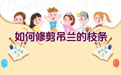 如何修剪吊兰的枝条插图 如何修剪吊兰的枝条插图