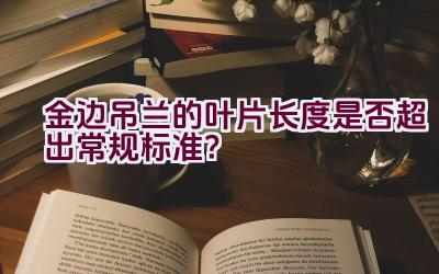 金边吊兰的叶片长度是否超出常规标准?插图 金边吊兰的叶片长度是否超出常规标准?插图