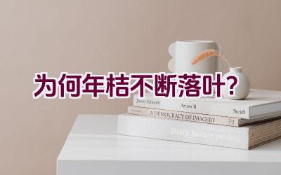 为何年桔不断落叶?插图 为何年桔不断落叶?插图
