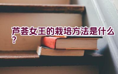 芦荟女王的栽培方法是什么?插图 芦荟女王的栽培方法是什么?插图