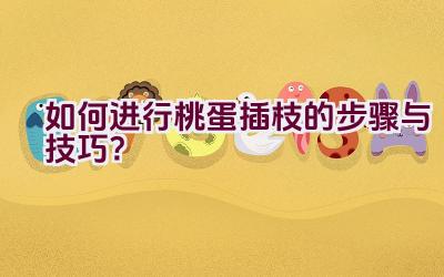 如何进行桃蛋插枝的步骤与技巧？插图