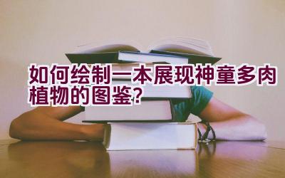 如何绘制一本展现神童多肉植物的图鉴?插图 如何绘制一本展现神童多肉植物的图鉴?插图