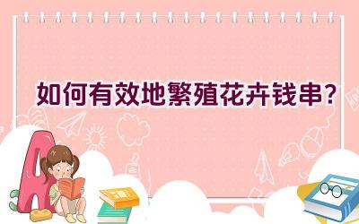 如何有效地繁殖花卉钱串?插图 如何有效地繁殖花卉钱串?插图