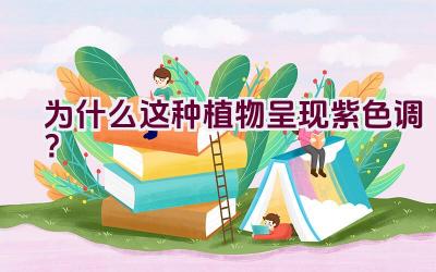 为什么这种植物呈现紫色调?插图 为什么这种植物呈现紫色调?插图