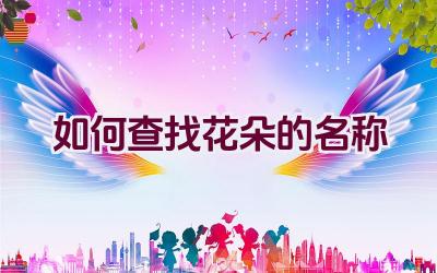 如何查找花朵的名称插图 如何查找花朵的名称插图