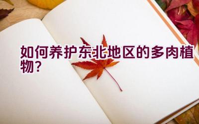 如何养护东北地区的多肉植物?插图 如何养护东北地区的多肉植物?插图
