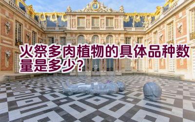 火祭多肉植物的具体品种数量是多少?插图 火祭多肉植物的具体品种数量是多少?插图