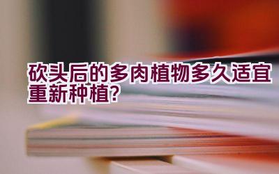 砍头后的多肉植物多久适宜重新种植?插图 砍头后的多肉植物多久适宜重新种植?插图
