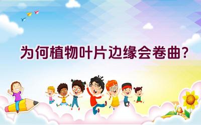 “为何植物叶片边缘会卷曲?”插图 “为何植物叶片边缘会卷曲?”插图