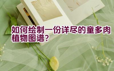 如何绘制一份详尽的童多肉植物图谱?插图 如何绘制一份详尽的童多肉植物图谱?插图