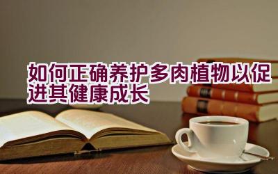 如何正确养护多肉植物以促进其健康成长插图 如何正确养护多肉植物以促进其健康成长插图