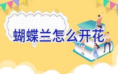 蝴蝶兰怎么开花插图 蝴蝶兰怎么开花插图