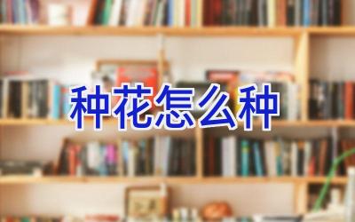 种花怎么种插图