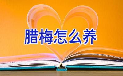 腊梅怎么养插图