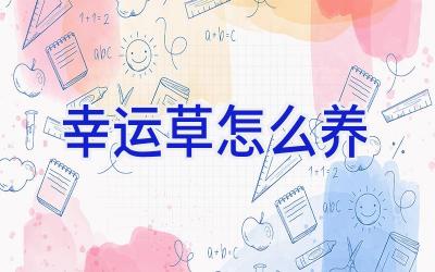 幸运草怎么养插图 幸运草怎么养插图