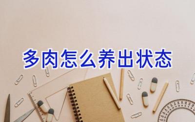 多肉怎么养出状态插图