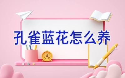 孔雀蓝花怎么养插图 孔雀蓝花怎么养插图