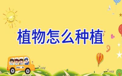 植物怎么种植插图 植物怎么种植插图
