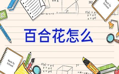 百合花怎么插图 百合花怎么插图