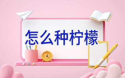 怎么种柠檬插图 怎么种柠檬插图