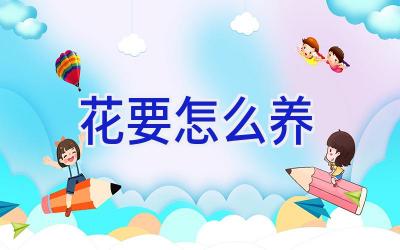 花要怎么养插图 花要怎么养插图