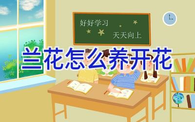 兰花怎么养开花插图