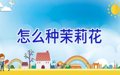 怎么种茉莉花插图 怎么种茉莉花插图