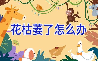 花枯萎了怎么办插图 花枯萎了怎么办插图