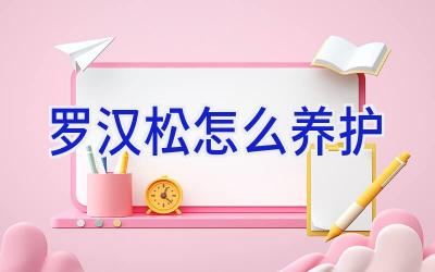 罗汉松怎么养护插图