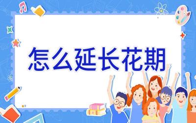 怎么延长花期插图