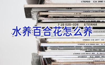 水养百合花怎么养插图 水养百合花怎么养插图