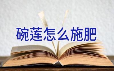 碗莲怎么施肥插图