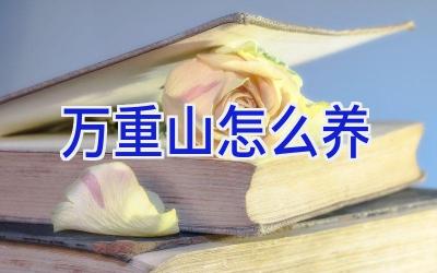 万重山怎么养插图 万重山怎么养插图