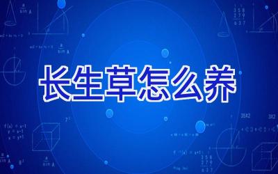 长生草怎么养插图 长生草怎么养插图