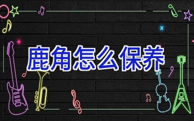 鹿角怎么保养插图 鹿角怎么保养插图