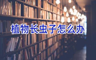 植物长虫子怎么办插图 植物长虫子怎么办插图
