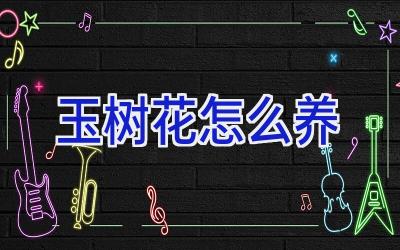 玉树花怎么养插图
