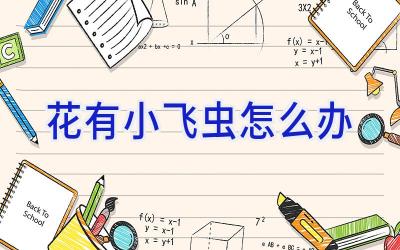 花有小飞虫怎么办插图