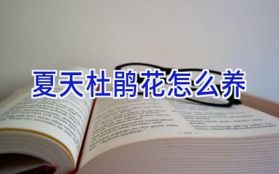 夏天杜鹃花怎么养插图
