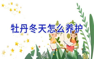 牡丹冬天怎么养护插图