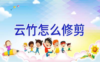 云竹怎么修剪插图