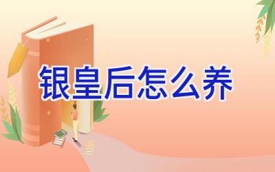 银皇后怎么养插图 银皇后怎么养插图