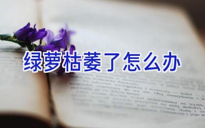 绿萝枯萎了怎么办插图