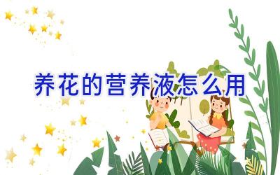 养花的营养液怎么用插图 养花的营养液怎么用插图