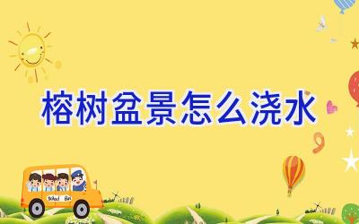 榕树盆景怎么浇水插图