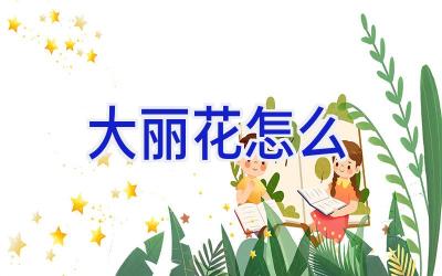 大丽花怎么插图 大丽花怎么插图