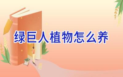 绿巨人植物怎么养插图 绿巨人植物怎么养插图